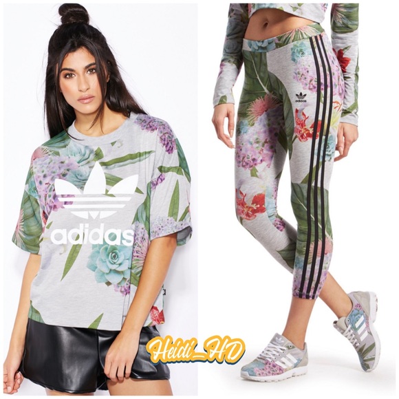 adidas Pants - Adidas Originals Floral Training Outfit